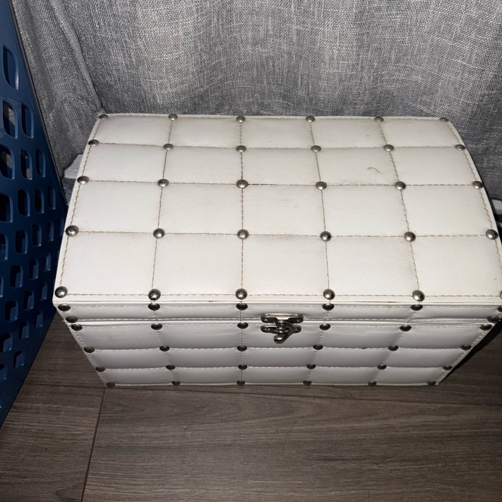 Elegant White Storage Chest